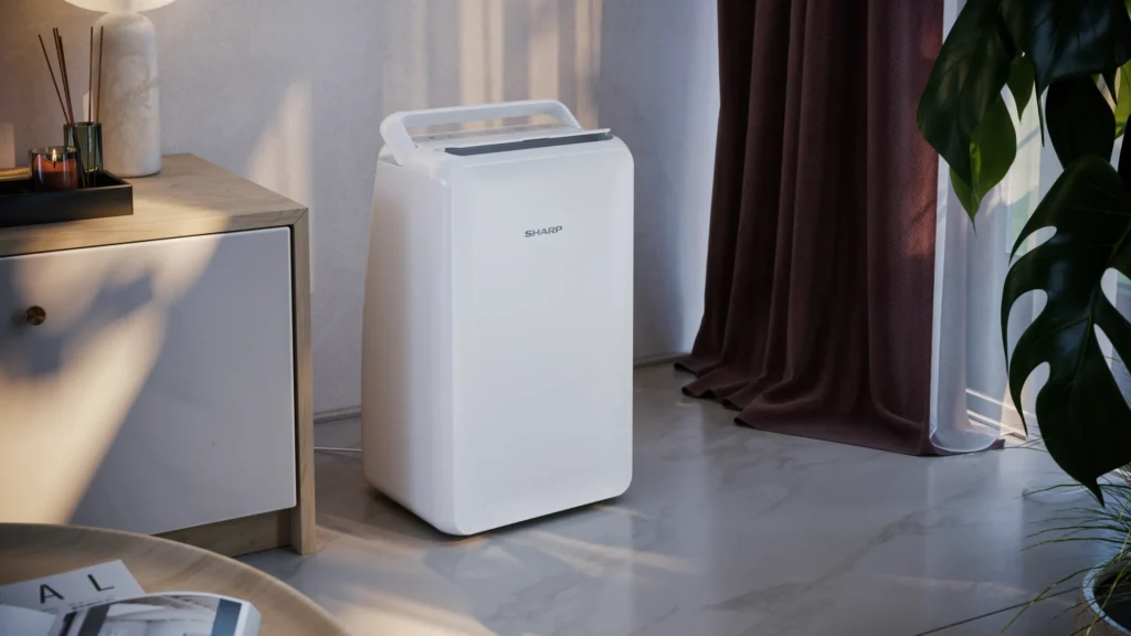 Osuszacz powietrza Sharp UD-T104AP-W w salonie