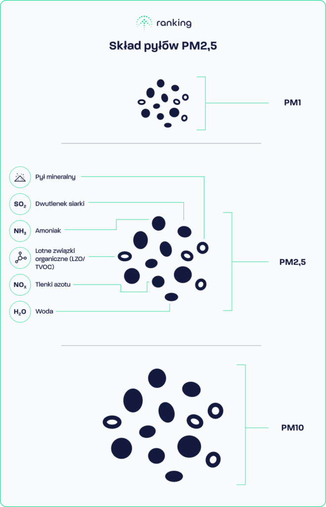 Skład pyłów PM2,5