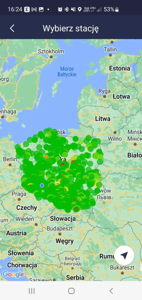 Smog Polska mapa