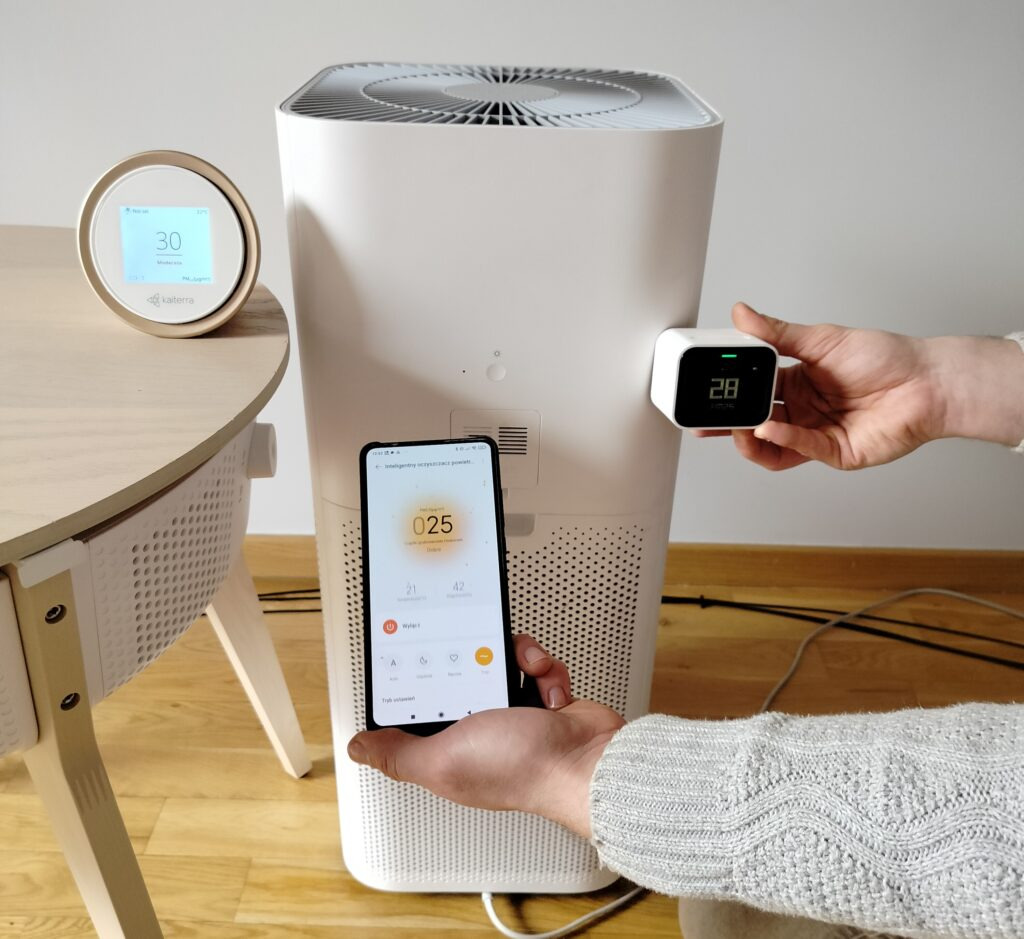 Xiaomi AIr Purifier 4 Pro Sprawdzenie dokładności czujników