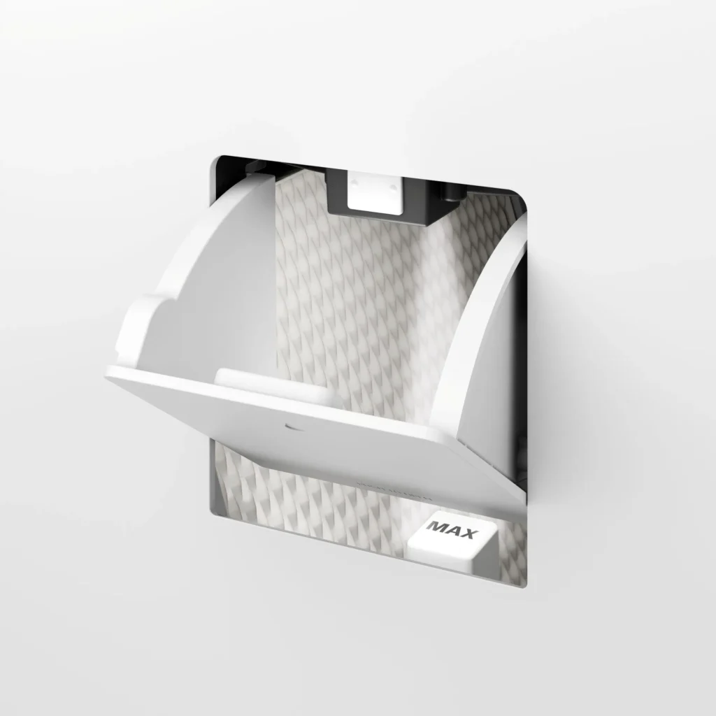 Wlew boczny na wodę w nawilżaczu ewaporacyjnym Stadler Form Noah Pro