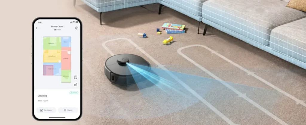 Zdalne sterowanie robotem Eufy X10 Pro Omni