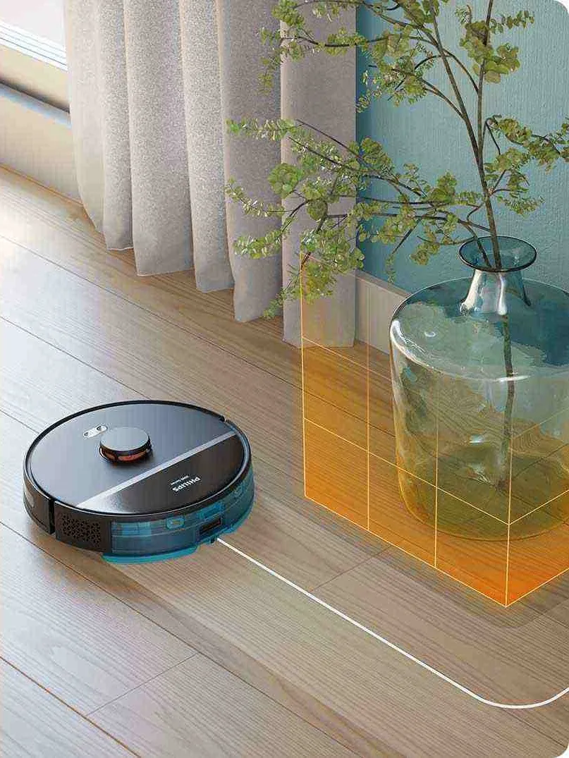Strefy wyłączone ze sprzątania Philips Aqua 3000 XU3100/01. Materiały producenta Philips