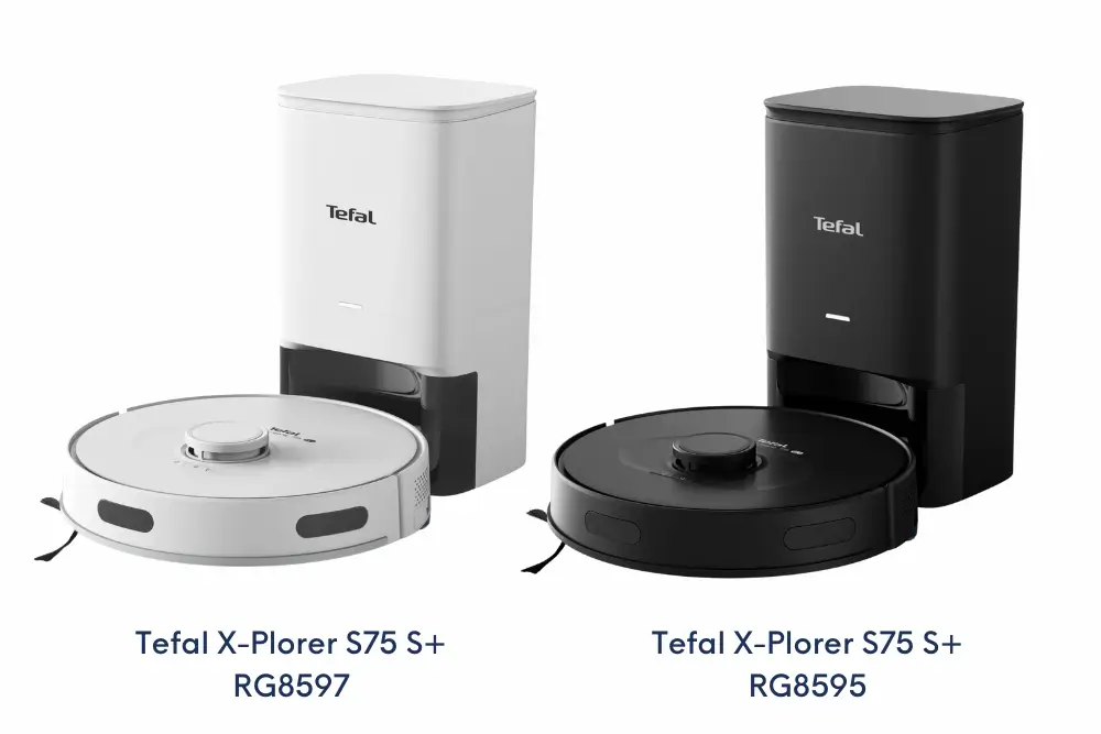 Zestawienie dwóch kolorów robota Tefal X-Plorer S75 S+ Animal & Allegry