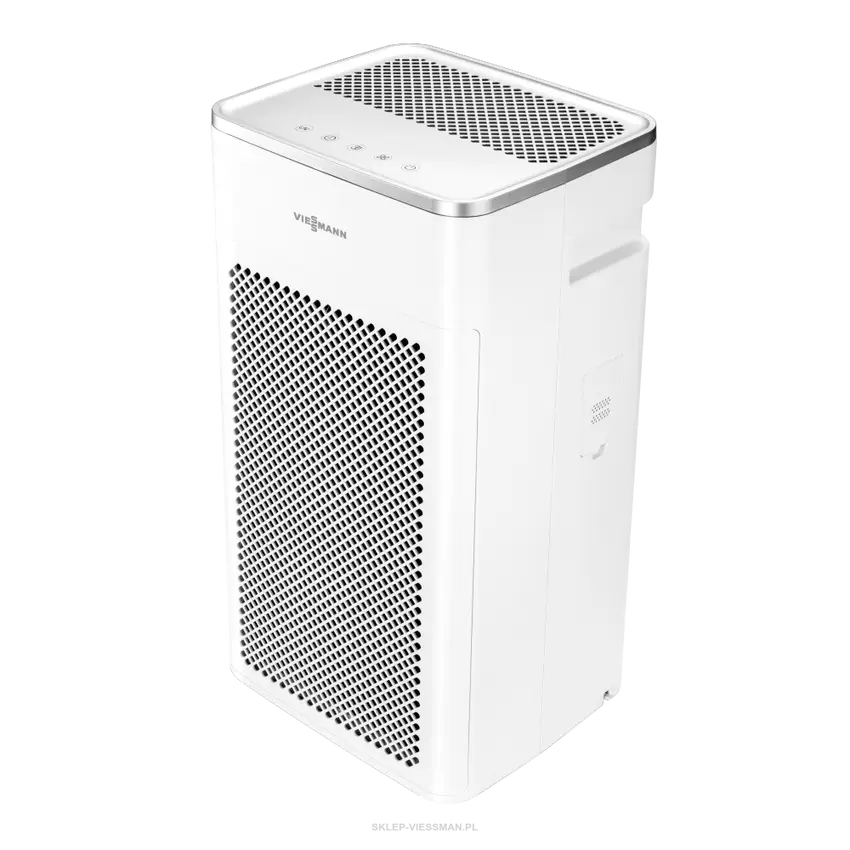 Viessmann V-AiR 100 z przodu i z prawego boku. Materiały producenta Viessmann
