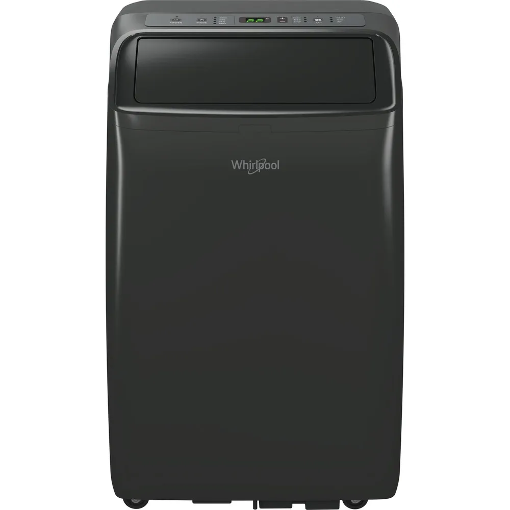 Przód klimatyzatora przenośnego Whirlpool PACF212HP B. Materiały producenta Whirlpool.