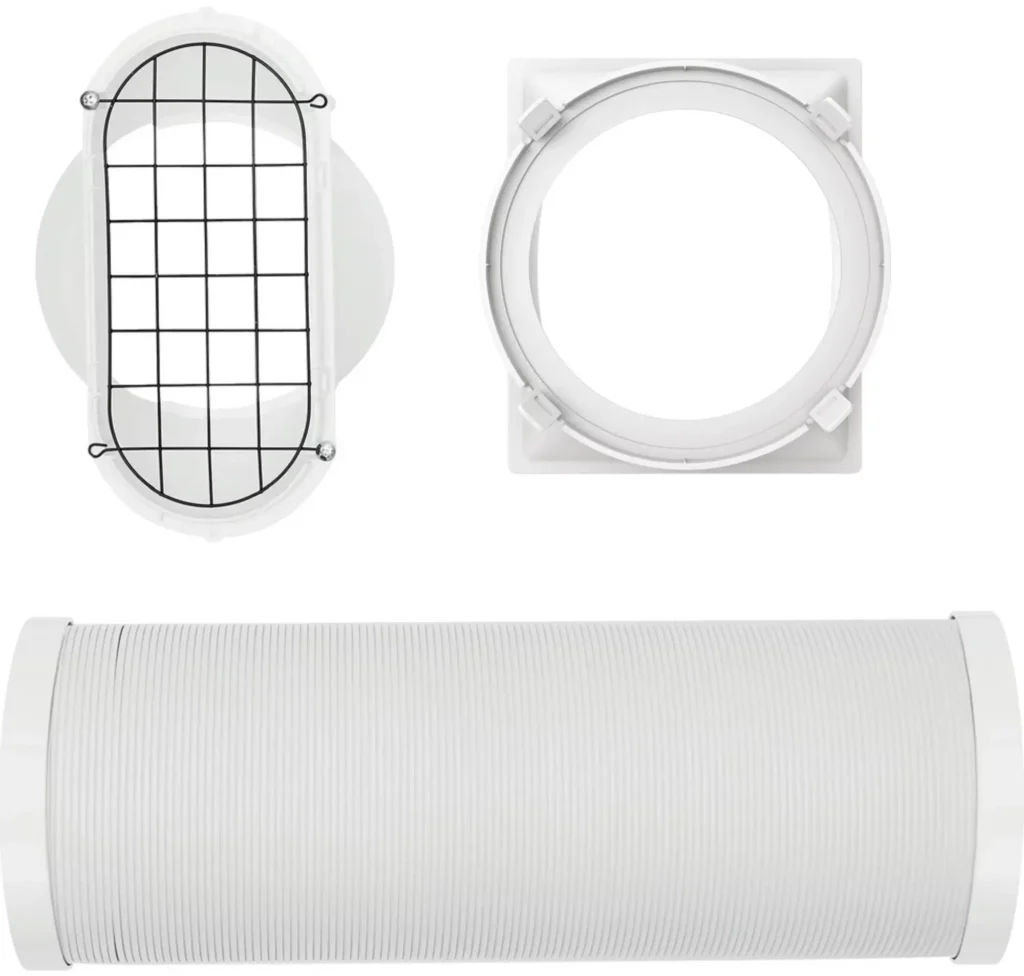 Rura wyrzutowa klimatyzatora przenośnego Whirlpool PACFCO29 B. Materiały producenta Whirlpool