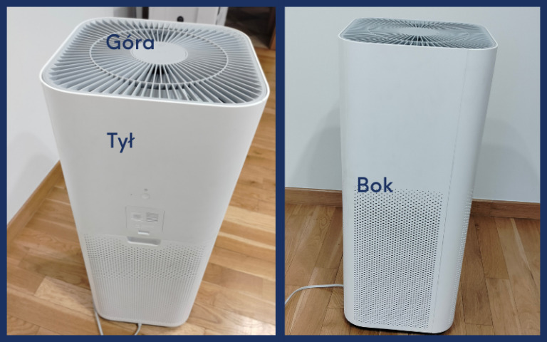 Xiaomi Smart Air Purifier 4 Pro z tyłu i z boku