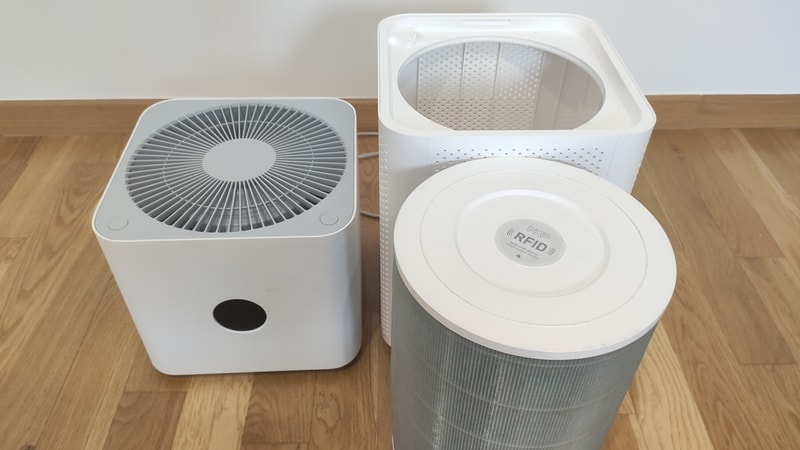 Xiaomi Air Purifier 3C otwarty filtr cylindryczny 3w1