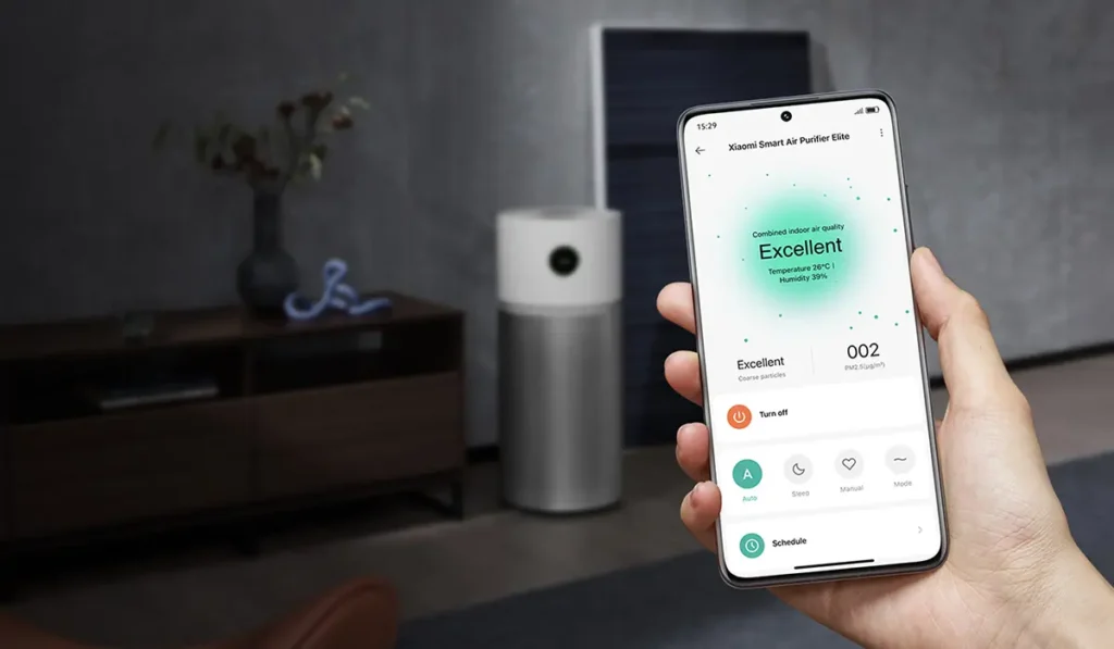 Xiaomi Smart Air Purifier Elite grafika aplikacja